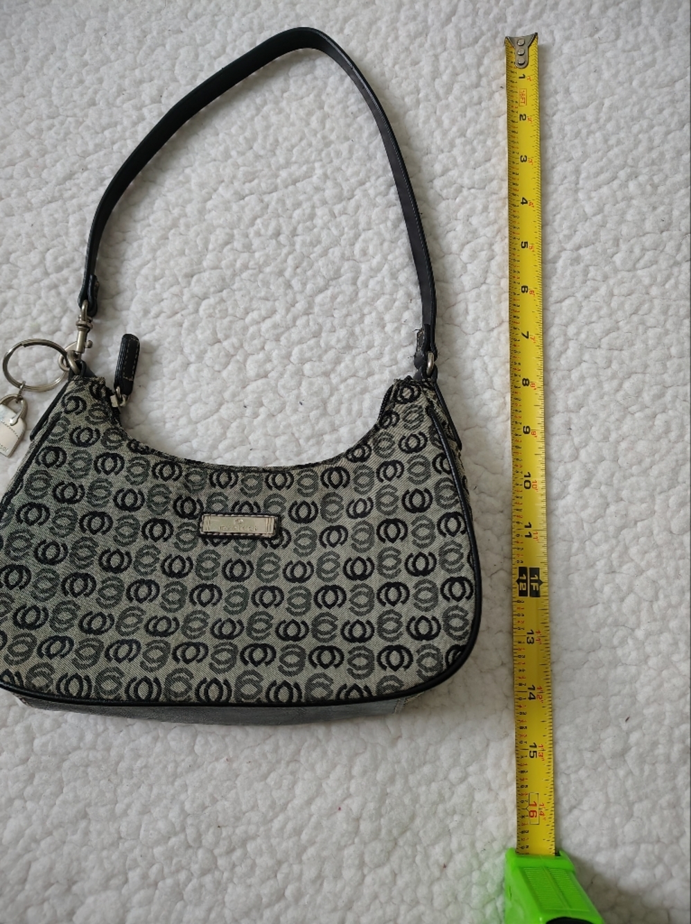 Minicci Hobo-style Patterned Canvas Logo Print Shoulder Bag - Picture 16 of 16